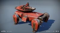 An alternate design of the Red Legion Goliath, in its stationary position. Note the drastically different turret and top armor.